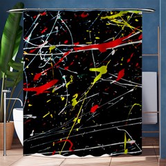 Random Paint Splats Background Shower Curtain 60  X 72  (medium)  by Vaneshart