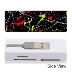 Random Paint Splats Background Memory Card Reader (stick) by Vaneshart