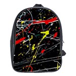 Random Paint Splats Background School Bag (XL) Front