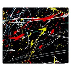 Random Paint Splats Background Double Sided Flano Blanket (small)  by Vaneshart