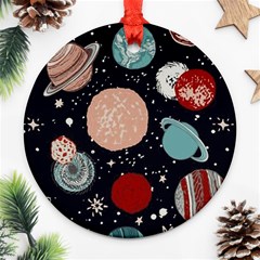 Space Galaxy Pattern Ornament (Round)