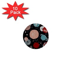 Space Galaxy Pattern 1  Mini Buttons (10 pack) 