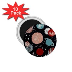 Space Galaxy Pattern 1.75  Magnets (10 pack) 