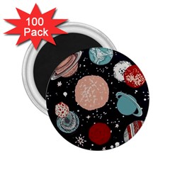 Space Galaxy Pattern 2.25  Magnets (100 pack) 