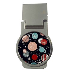 Space Galaxy Pattern Money Clips (Round) 