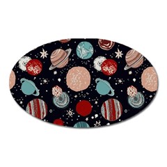 Space Galaxy Pattern Oval Magnet