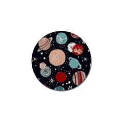 Space Galaxy Pattern Golf Ball Marker by Vaneshart