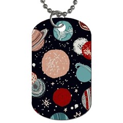 Space Galaxy Pattern Dog Tag (Two Sides)