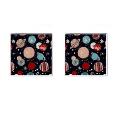 Space Galaxy Pattern Cufflinks (square) by Vaneshart