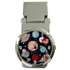 Space Galaxy Pattern Money Clip Watches