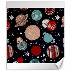 Space Galaxy Pattern Canvas 8  x 10 