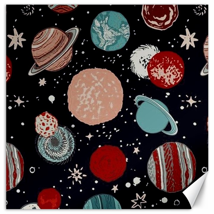 Space Galaxy Pattern Canvas 12  x 12 