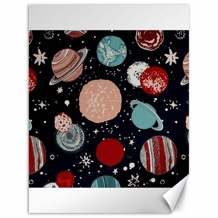 Space Galaxy Pattern Canvas 18  x 24 