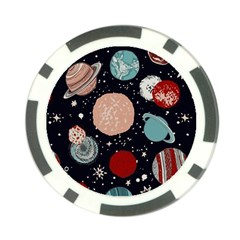 Space Galaxy Pattern Poker Chip Card Guard