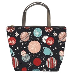 Space Galaxy Pattern Bucket Bag