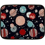 Space Galaxy Pattern Fleece Blanket (Mini) 35 x27  Blanket