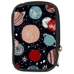 Space Galaxy Pattern Compact Camera Leather Case