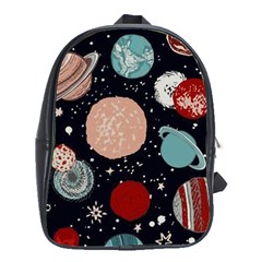 Space Galaxy Pattern School Bag (Large)