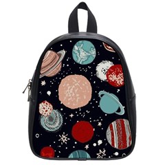 Space Galaxy Pattern School Bag (Small)