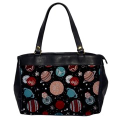 Space Galaxy Pattern Oversize Office Handbag