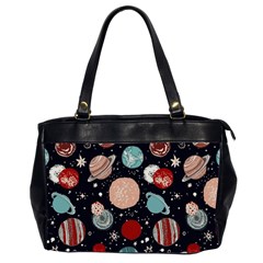 Space Galaxy Pattern Oversize Office Handbag (2 Sides)