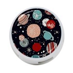 Space Galaxy Pattern 4-Port USB Hub (One Side) Front