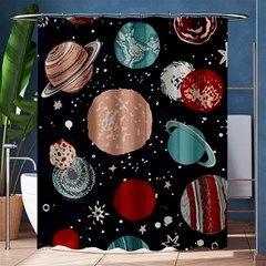 Space Galaxy Pattern Shower Curtain 60  x 72  (Medium) 