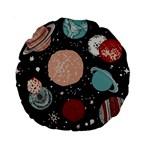 Space Galaxy Pattern Standard 15  Premium Round Cushions Front