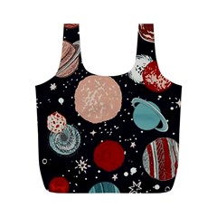 Space Galaxy Pattern Full Print Recycle Bag (M)