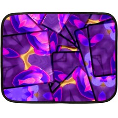 Background Wallpaper Flower Fleece Blanket (mini) by Vaneshart