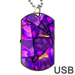 Background Wallpaper Flower Dog Tag Usb Flash (one Side) by Vaneshart