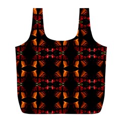 Christmas Bells Background Full Print Recycle Bag (l) by Vaneshart