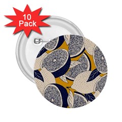 Blue And Ochre 2 25  Buttons (10 Pack)  by Vaneshart