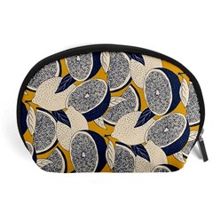 Blue And Ochre Accessory Pouch (large) by Vaneshart