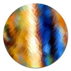 Abstract Paint Smears Magnet 5  (round) by Vaneshart