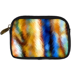 Abstract Paint Smears Digital Camera Leather Case by Vaneshart