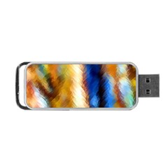 Abstract Paint Smears Portable Usb Flash (one Side) by Vaneshart