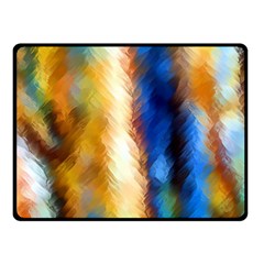 Abstract Paint Smears Double Sided Fleece Blanket (small)  by Vaneshart