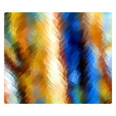 Abstract Paint Smears Double Sided Flano Blanket (small)  by Vaneshart