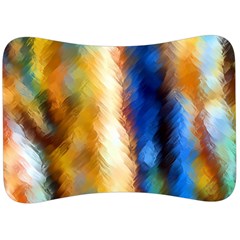 Abstract Paint Smears Velour Seat Head Rest Cushion by Vaneshart