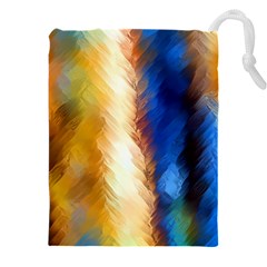 Abstract Paint Smears Drawstring Pouch (4xl) by Vaneshart