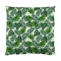 Leaves Tropical Wallpaper Foliage Standard Cushion Case (one Side) by Vaneshart