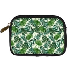 Leaves Tropical Wallpaper Foliage Digital Camera Leather Case by Vaneshart