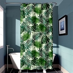 Leaves Tropical Wallpaper Foliage Shower Curtain 36  X 72  (stall)  by Vaneshart