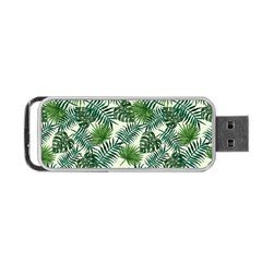 Leaves Tropical Wallpaper Foliage Portable Usb Flash (two Sides) by Vaneshart