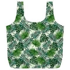 Leaves Tropical Wallpaper Foliage Full Print Recycle Bag (xl) by Vaneshart