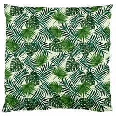 Leaves Tropical Wallpaper Foliage Standard Flano Cushion Case (one Side) by Vaneshart