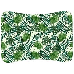 Leaves Tropical Wallpaper Foliage Velour Seat Head Rest Cushion by Vaneshart