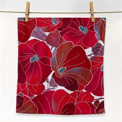 Floral Pattern Background Face Towel by Vaneshart