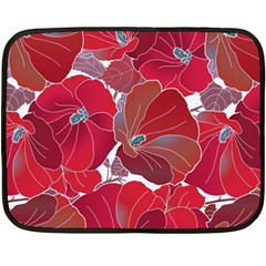 Floral Pattern Background Double Sided Fleece Blanket (mini)  by Vaneshart